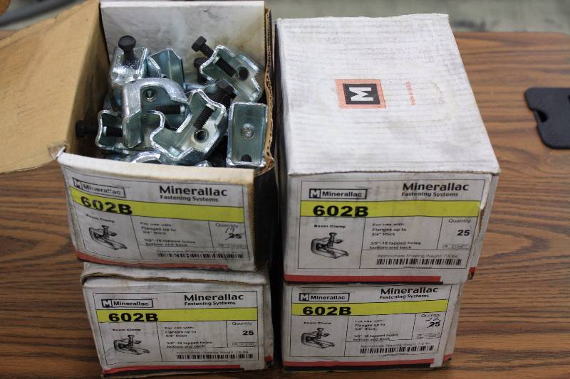 lot 219 image: Fastening Beam Clamps up to 34 Thick - NEW 95 qty