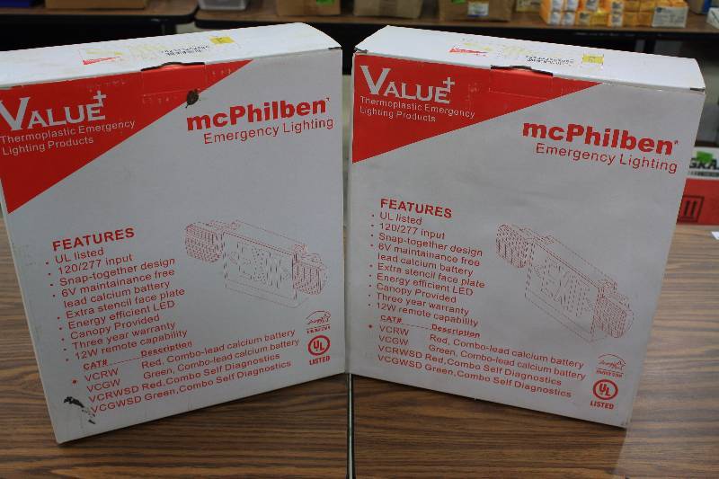 lot 228 image: Emergency Exit Sign Lighting - New  2 Qty