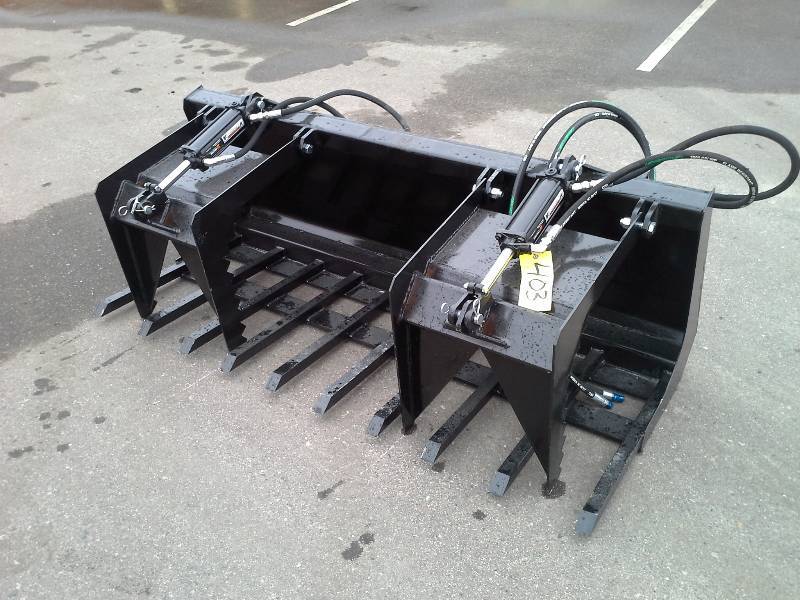 60 Double Grappler Bucket (Skid Steer Attachment)