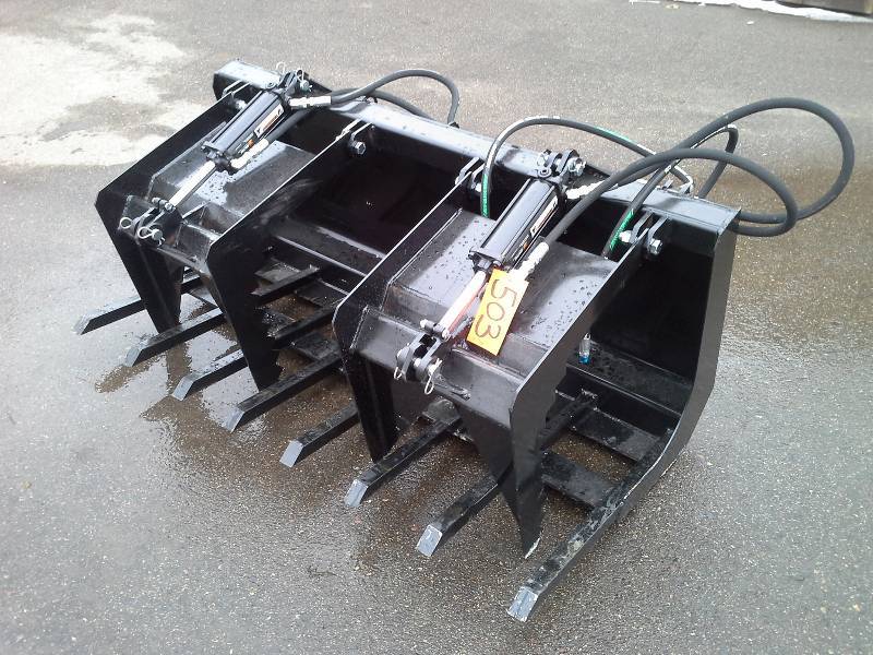 60 Double Grappler Bucket (Skid Steer Attachment)