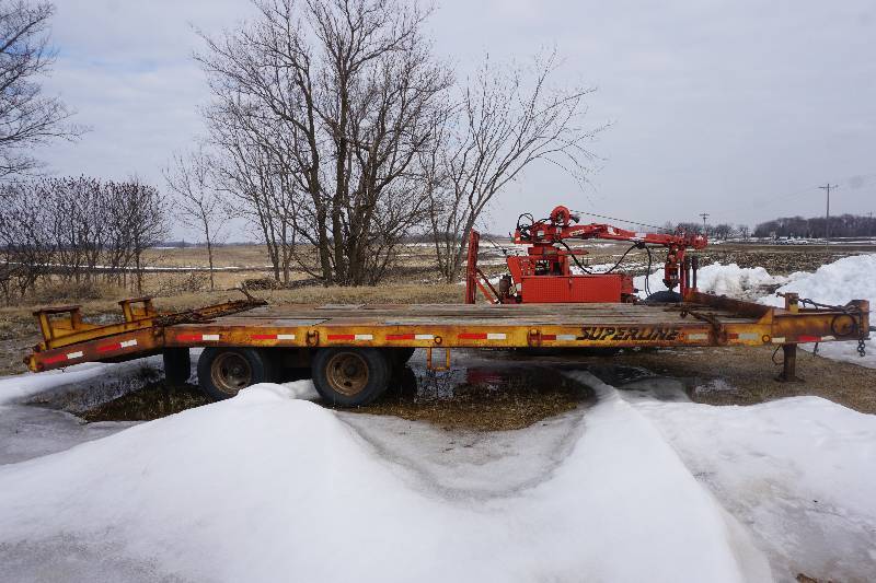 lot 2 image: 2005 Super Line 24 Heavy Duty Tandem Axle Dually Deck Over Equipment Trailer