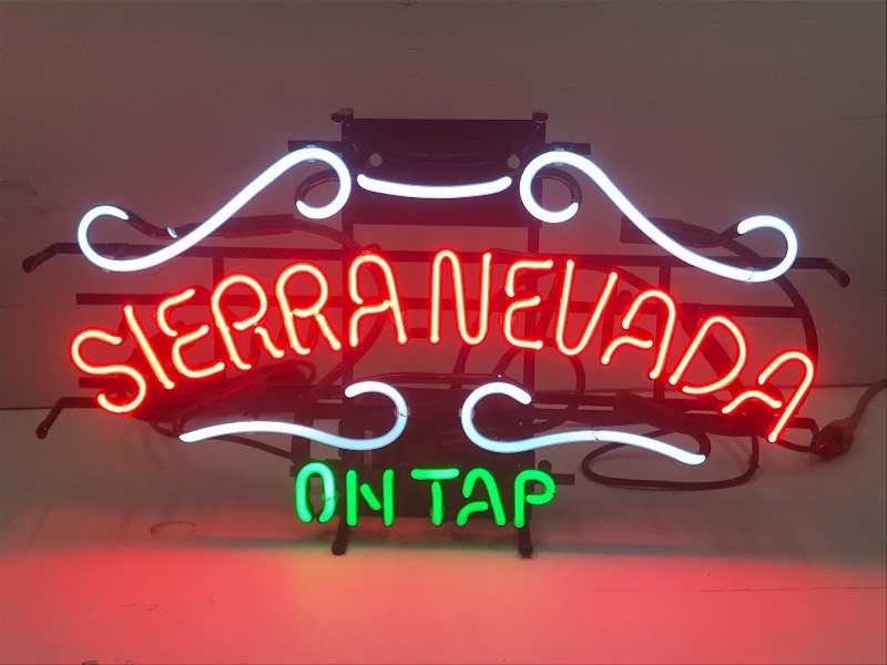 lot 5 image: Sierra Nevada On Tap Neon Beer Si...