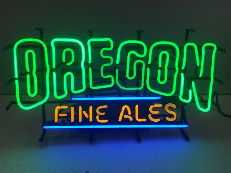 lot 8 image: Oregon Fine Ales Neon Beer Sign, 14...