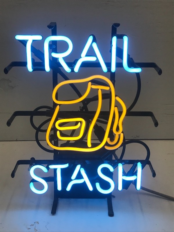 lot 14 image: Trail Stash Neon Beer Sign, 14x19...