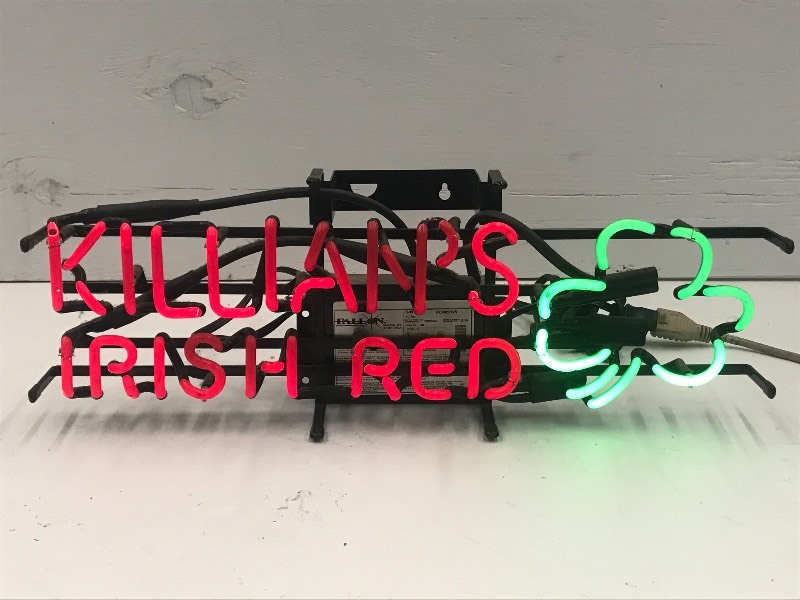lot 20 image: Killians Irish Red Neon Beer Sign, ...