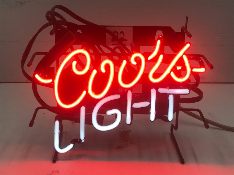 lot 22 image: Coord Light Neon Beer Sign, 9x12 ...