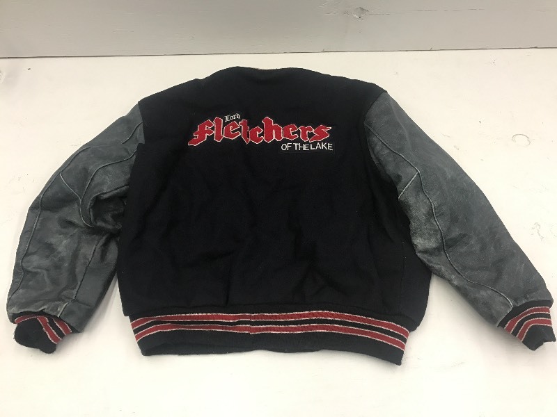 lot 53 image: Vintage DeLong Size XL Leather Jack...