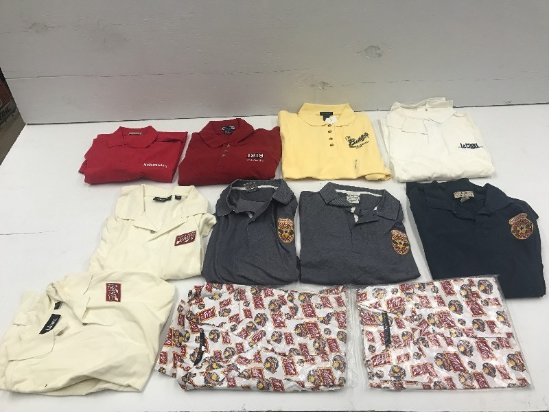 lot 76 image: Lot Of (11) Assorted Size XL Beer L...