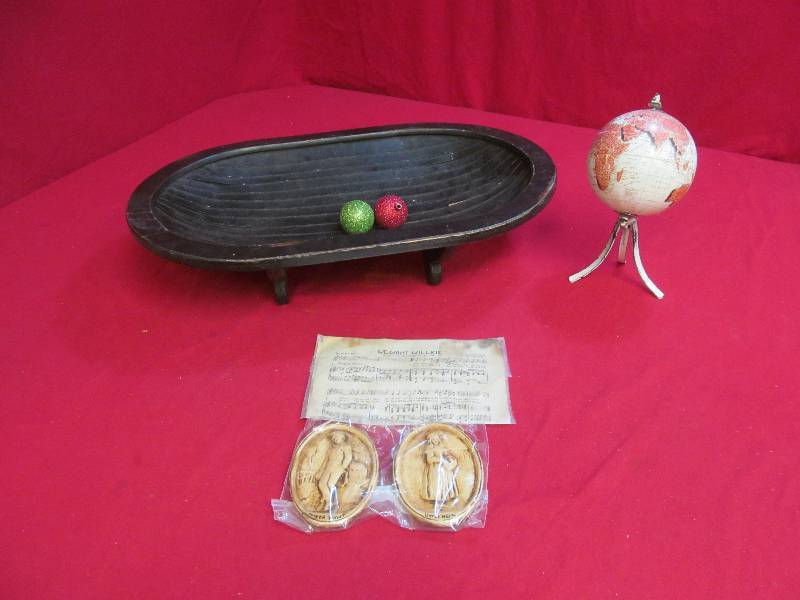lot 133 image: basket,globe,music sheet