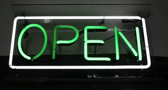 lot 13 image: Neon Open Sign