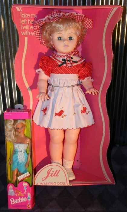 lot 95 image: Walking Doll and Barbie Doll