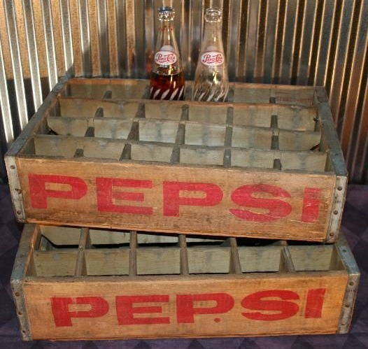 lot 101 image: Wooden Pepsi Crates