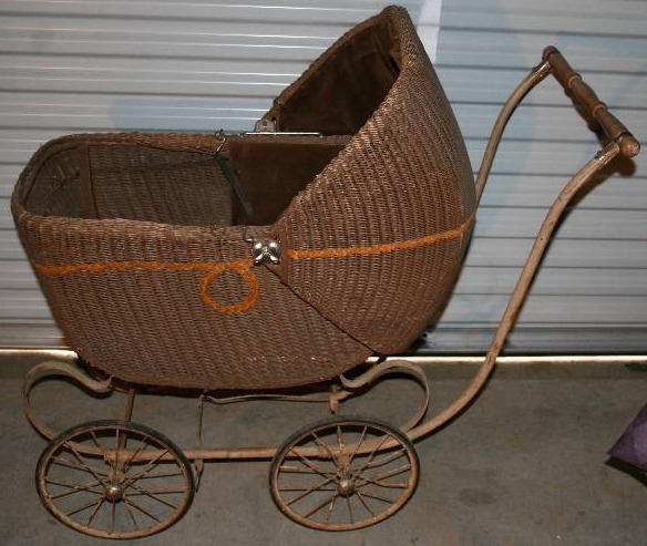 lot 138 image: Antique Baby Buggy