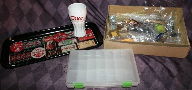 lot 157 image: Fishing Lures and Coca-Cola Memorabilia