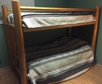 Log Bunk Bed
