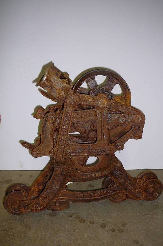 Antique Houden barn hay carriage and trolley