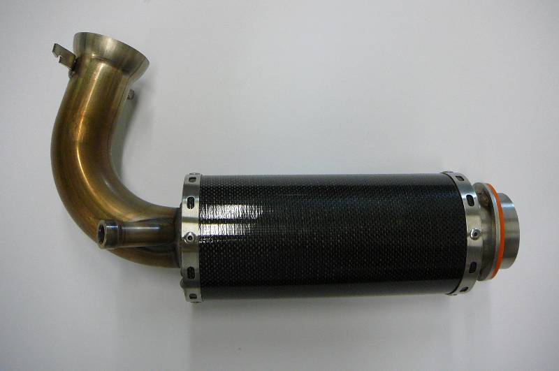 Carbon fiber exhaust can