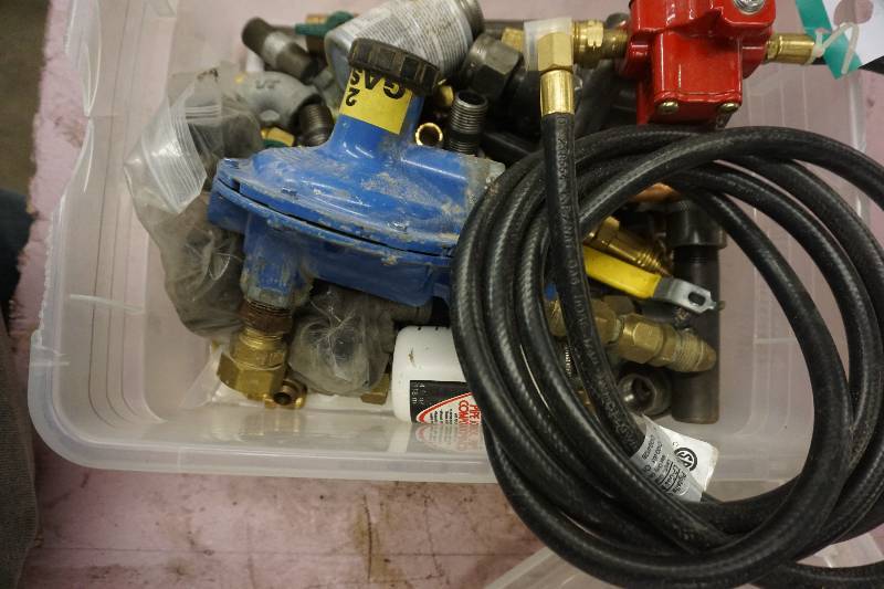 lot 96 image: Lot of Gas Pipe Fittings and Regulators