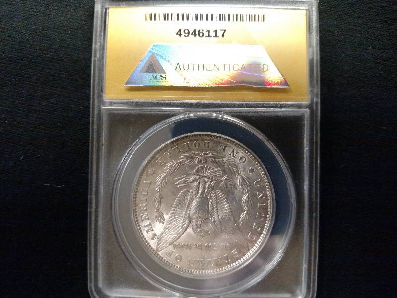 1889 Morgan Silver Dollar AU 58 ANA...