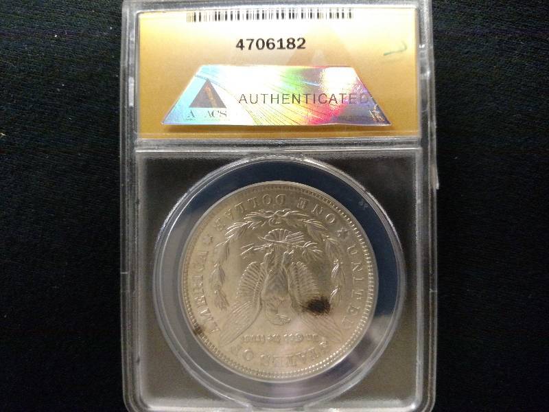 1921 S Morgan Silver Dollar AU 53 A...
