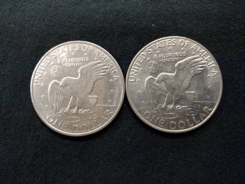 1971 D & 1972 D Eisenhower Dollars...