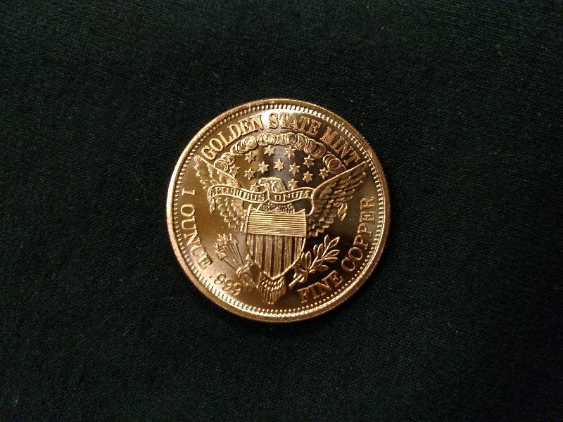 Liberty One Ounce .999 Fine Copper ...