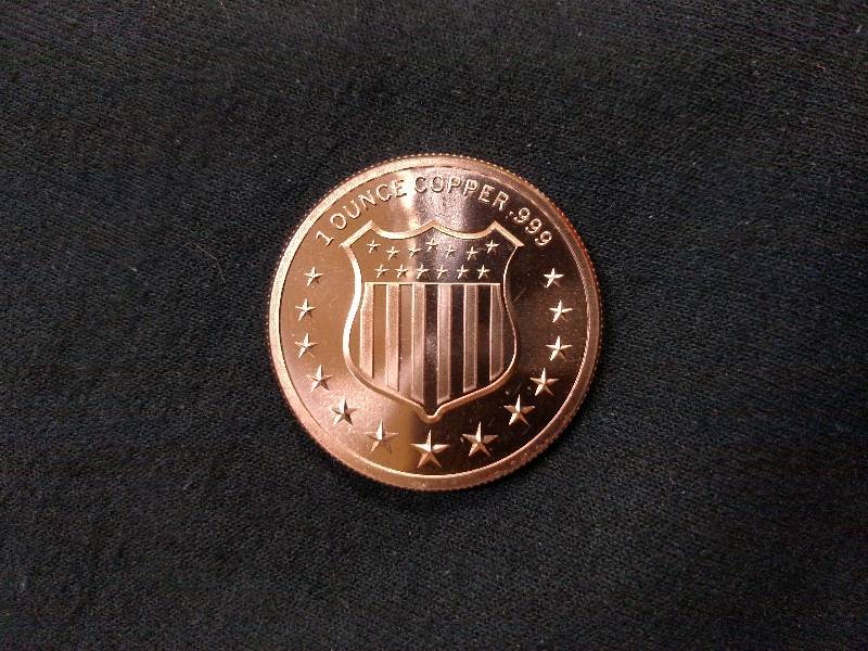 Bison One Ounce .999 Fine Copper Co...