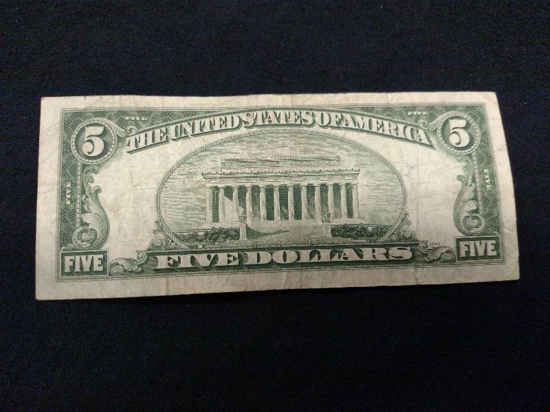 1934 D Five Dollar Silver Certifica...