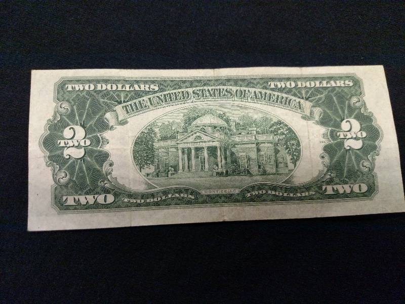 1953 A Two Dollar Red Seal Note...