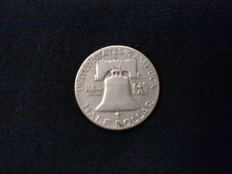 1951 S Franklin Silver Half Dollar...