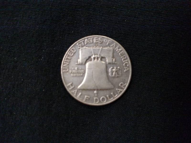 1954 D Franklin Silver Half Dollar...