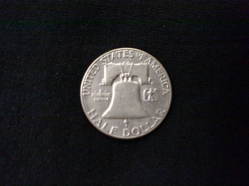 1954 S Franklin Silver Half Dollar...
