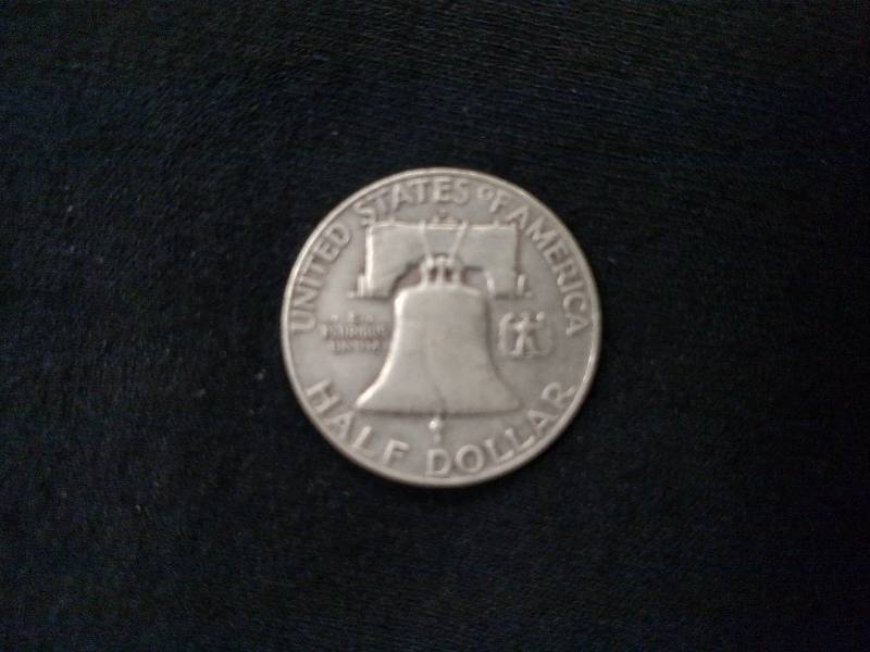 1957 D Franklin Silver Half Dollar...