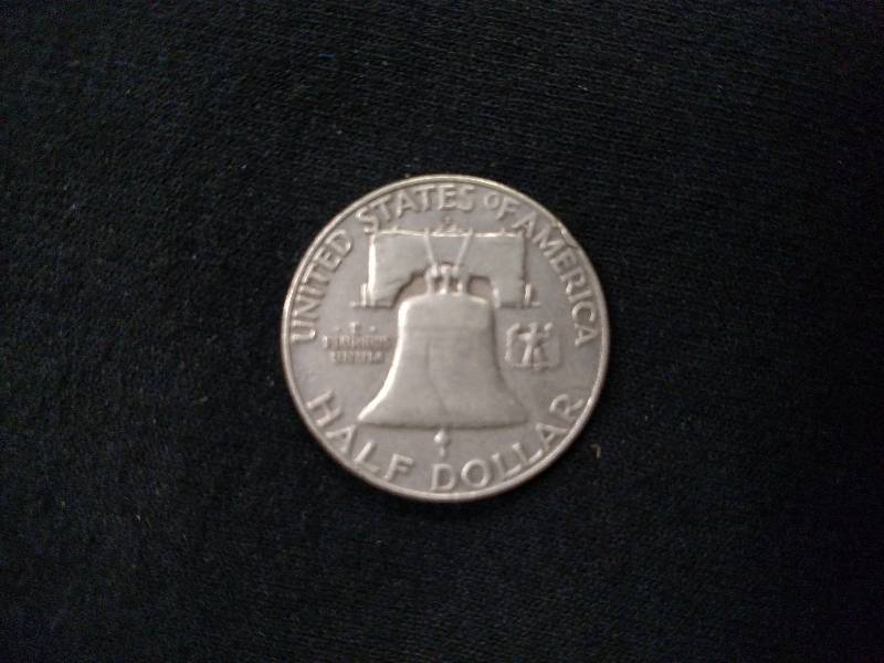 1958 D Franklin Silver Half Dollar...