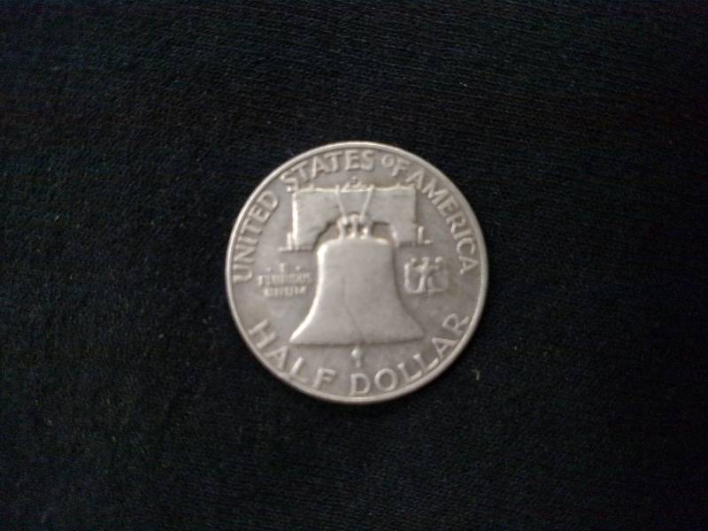 1959 D Franklin Silver Half Dollar...