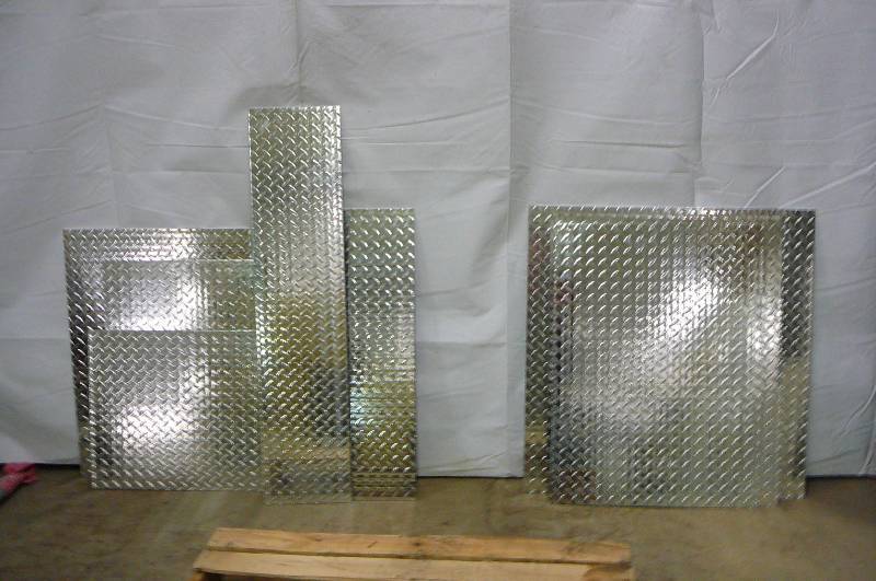 Lot of Alum Diamond Plate 19 Pieces