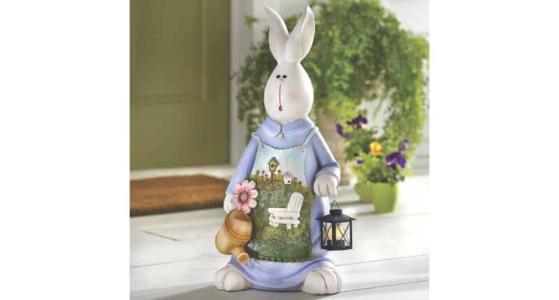 Bunny with Watering Can open box Re...