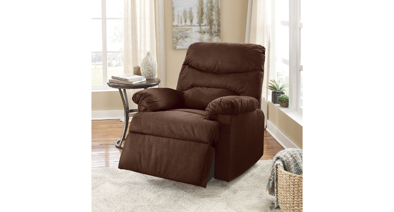 Plush Recliner Rocker in red (Shown...