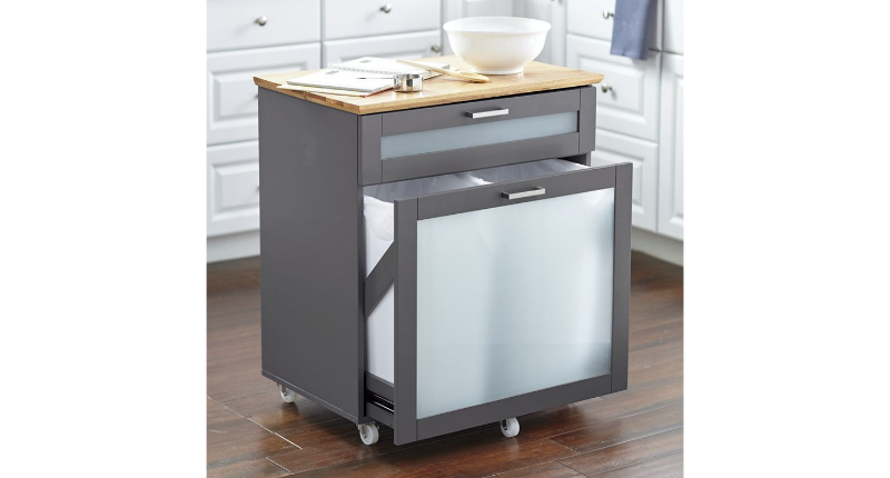 Mobile Trash Cabinet open box Retai...