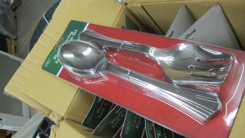 Lot of 9 Pkgs of 2 Plastic Serving ...