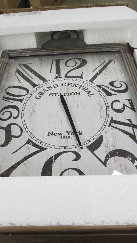 Station Wall Clock open  box, untes...