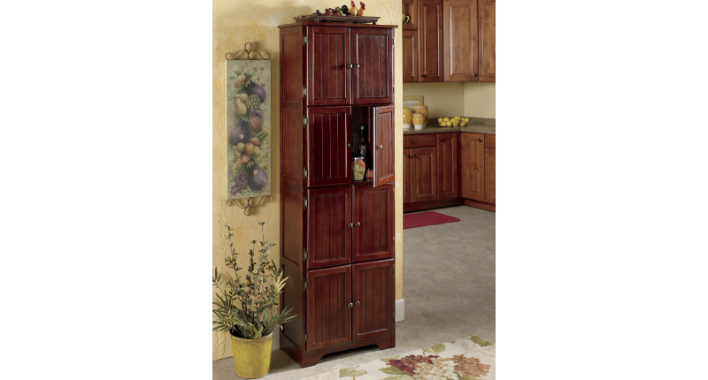 8 Door Wall Cabinet-Walnut open box...