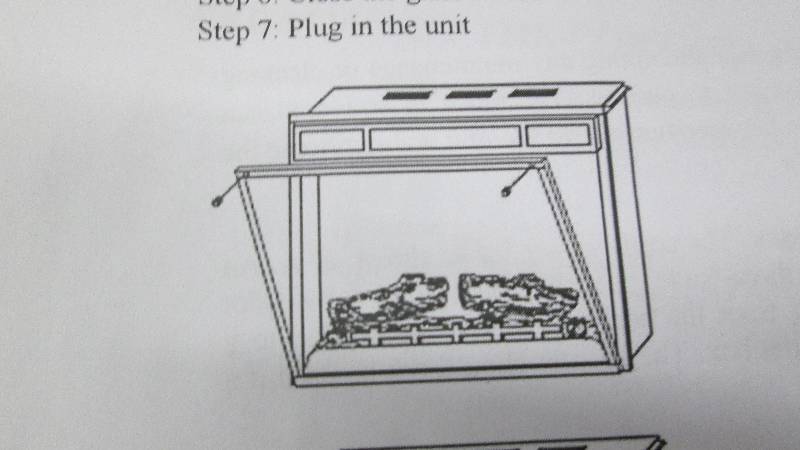 Metal Fireplace Insert open box Ret...