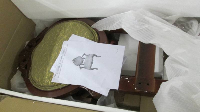 Golden Carved Chair open box Retail...