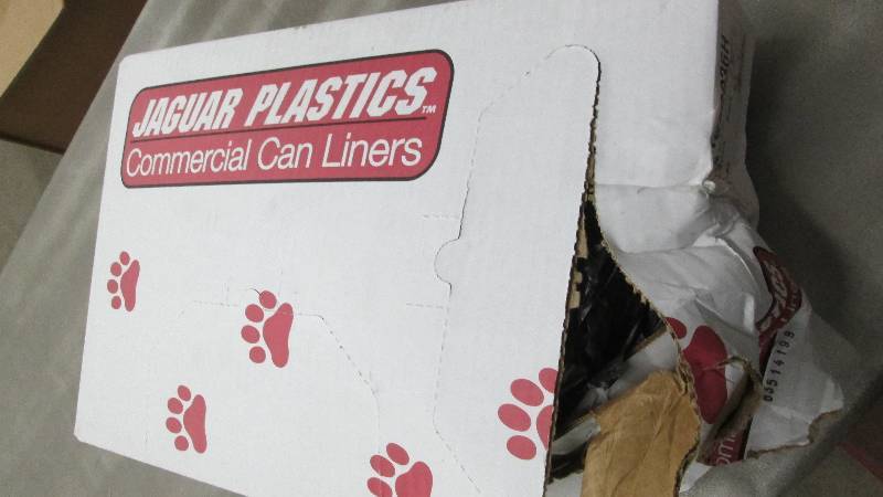 Damaged Box of Commercial Can liner...