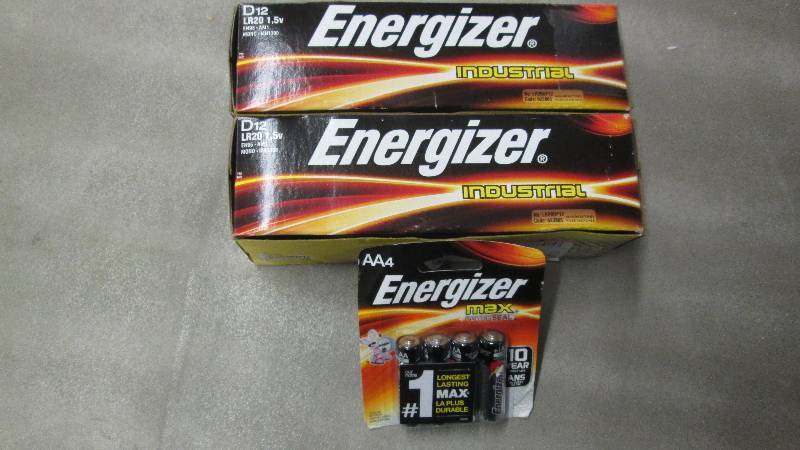 2 Boxes of 12 Energizer D Batteries...