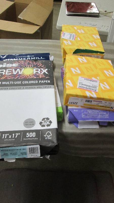 6 Reams of Paper1 11x17 Blue, 1 11...