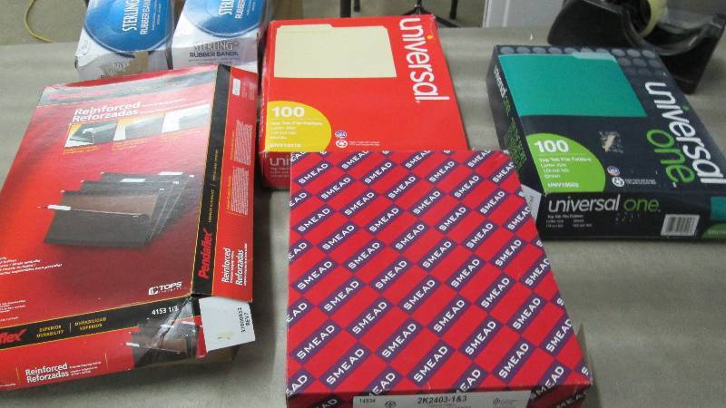 4 Boxes Assorted File Folders- see ...