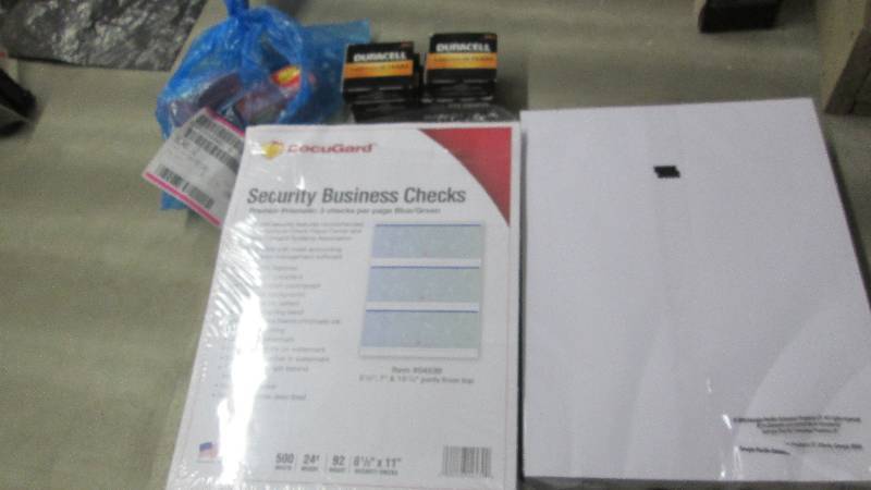 Pk of Security Business Checks, Pap...