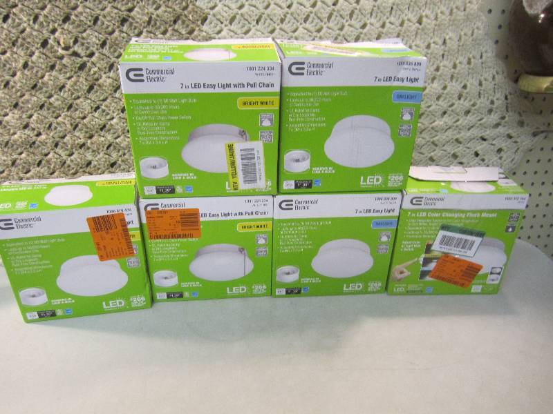 lot 364 image: Mix Lot of 6 - 7 LED Lights See Ph...